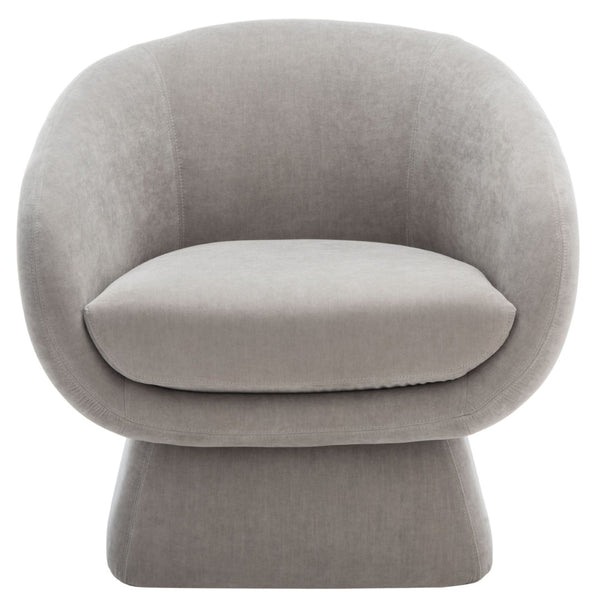 Safavieh KIANA Modern Accent Chair - Elegant Cream Design for Living Room, Bedroom, and Home Office Decor Grey SFV4527C