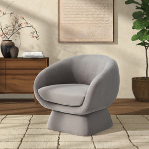 Safavieh KIANA Modern Accent Chair - Elegant Cream Design for Living Room, Bedroom, and Home Office Decor Grey SFV4527C