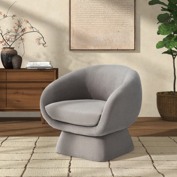 Safavieh KIANA Modern Accent Chair - Elegant Cream Design for Living Room, Bedroom, and Home Office Decor Grey SFV4527C