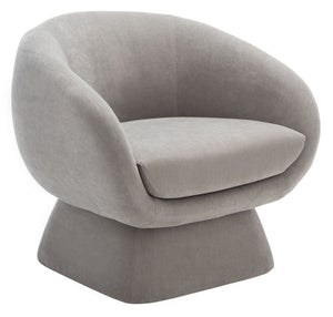 Safavieh KIANA Modern Accent Chair - Elegant Cream Design for Living Room, Bedroom, and Home Office Decor Grey SFV4527C