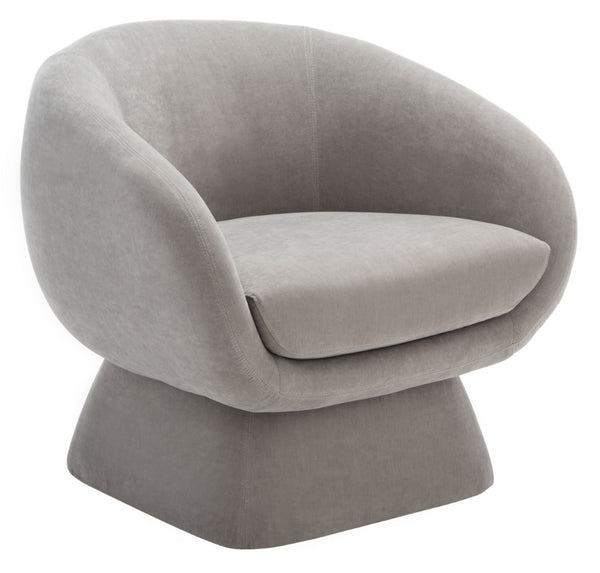 Safavieh KIANA Modern Accent Chair - Elegant Cream Design for Living Room, Bedroom, and Home Office Decor Grey SFV4527C