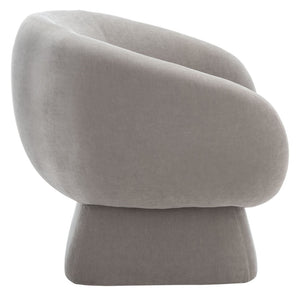 Safavieh KIANA Modern Accent Chair - Elegant Cream Design for Living Room, Bedroom, and Home Office Decor Grey SFV4527C