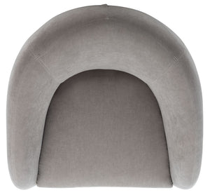 Safavieh KIANA Modern Accent Chair - Elegant Cream Design for Living Room, Bedroom, and Home Office Decor Grey SFV4527C