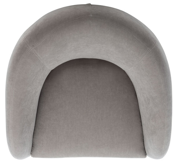 Safavieh KIANA Modern Accent Chair - Elegant Cream Design for Living Room, Bedroom, and Home Office Decor Grey SFV4527C