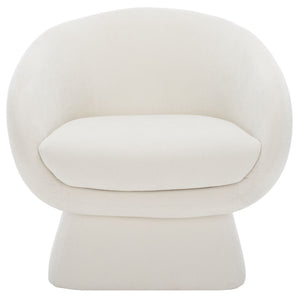 Safavieh KIANA Modern Accent Chair - Elegant Cream Design for Living Room, Bedroom, and Home Office Decor Creme SFV4527D