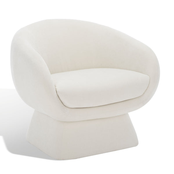 Safavieh KIANA Modern Accent Chair - Elegant Cream Design for Living Room, Bedroom, and Home Office Decor Creme SFV4527D