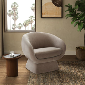 Safavieh KIANA Modern Accent Chair - Elegant Cream Design for Living Room, Bedroom, and Home Office Decor Light Brown SFV4527E