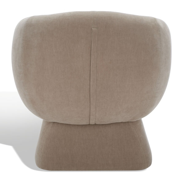 Safavieh KIANA Modern Accent Chair - Elegant Cream Design for Living Room, Bedroom, and Home Office Decor Light Brown SFV4527E