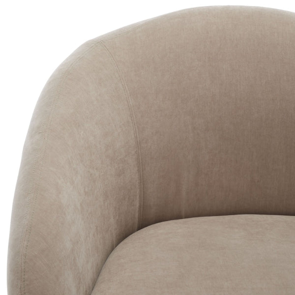 Safavieh KIANA Modern Accent Chair - Elegant Cream Design for Living Room, Bedroom, and Home Office Decor Light Brown SFV4527E