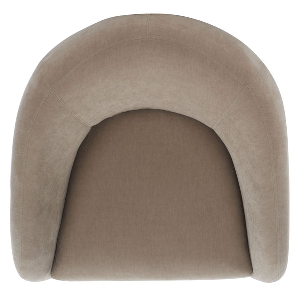 Safavieh KIANA Modern Accent Chair - Elegant Cream Design for Living Room, Bedroom, and Home Office Decor Light Brown SFV4527E