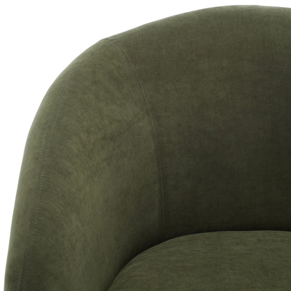 Safavieh KIANA Modern Accent Chair - Elegant Cream Design for Living Room, Bedroom, and Home Office Decor Olive Green SFV4527F