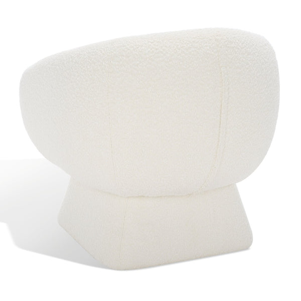 Safavieh KIANA Modern Accent Chair - Elegant Cream Design for Living Room, Bedroom, and Home Office Decor Ivory SFV4527G