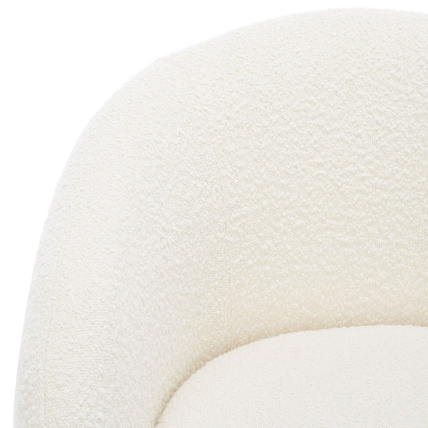 Safavieh KIANA Modern Accent Chair - Elegant Cream Design for Living Room, Bedroom, and Home Office Decor Ivory SFV4527G