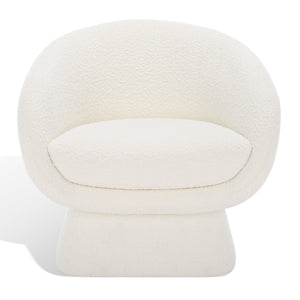 Safavieh KIANA Modern Accent Chair - Elegant Cream Design for Living Room, Bedroom, and Home Office Decor Ivory SFV4527G