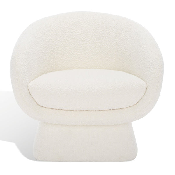 Safavieh KIANA Modern Accent Chair - Elegant Cream Design for Living Room, Bedroom, and Home Office Decor Ivory SFV4527G