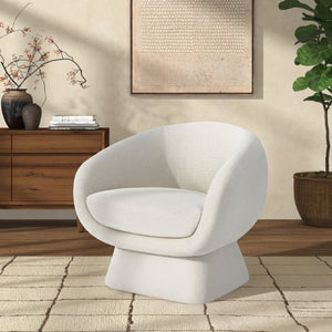 Safavieh KIANA Modern Accent Chair - Elegant Cream Design for Living Room, Bedroom, and Home Office Decor Ivory SFV4527G