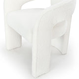 Safavieh Catharia Boucle 3 Leg Dining Chair Ivory SFV4602A