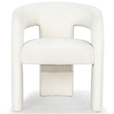 Safavieh Catharia Boucle 3 Leg Dining Chair Ivory SFV4602A