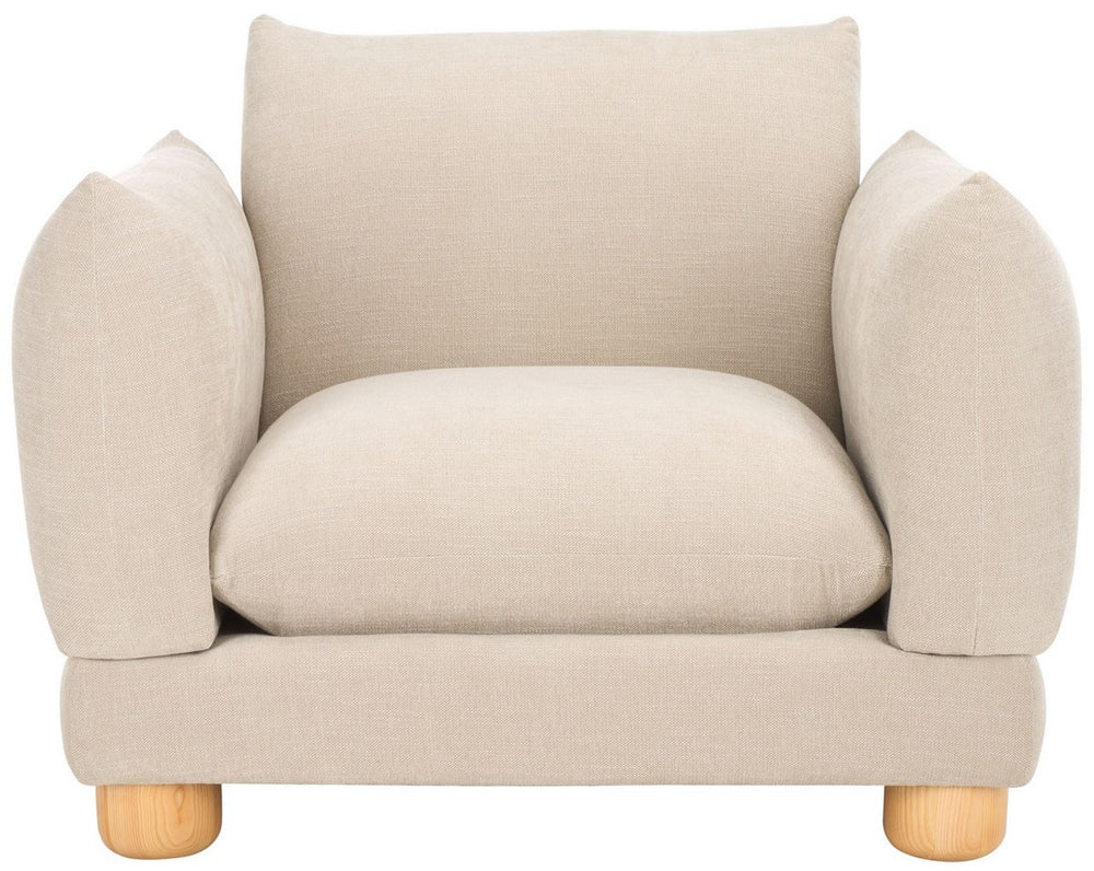 Safavieh Marysa Performance Fabric Accent Chair Beige / Natural SFV4603A