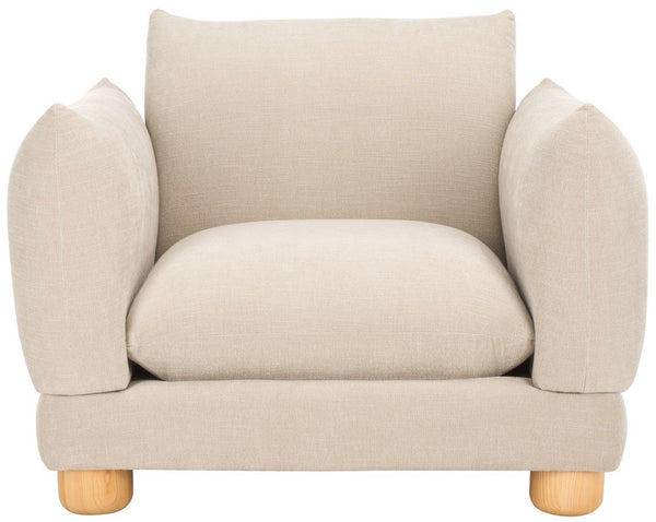 Safavieh Marysa Performance Fabric Accent Chair Beige / Natural SFV4603A