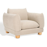 Safavieh Marysa Performance Fabric Accent Chair Beige / Natural SFV4603A