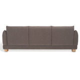 Safavieh Marysa Performance Fabric Sofa Dark Brown / Natural SFV4604B