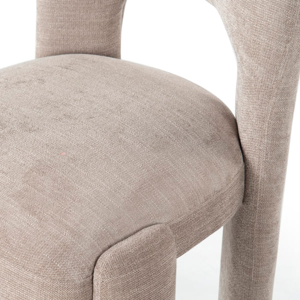 Safavieh Tamlyn Performance Fabric Dining Chair Light Brown SFV4605B