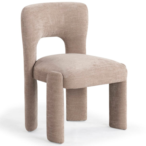 Safavieh Tamlyn Performance Fabric Dining Chair Light Brown SFV4605B