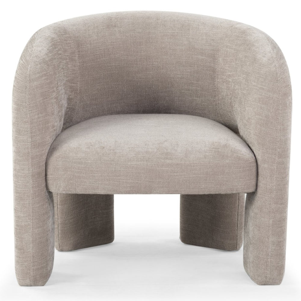 Safavieh TAMLYN Performance Fabric Accent Chair - Modern Design with Durable Upholstery for Stylish Comfort Light Brown SFV4606B