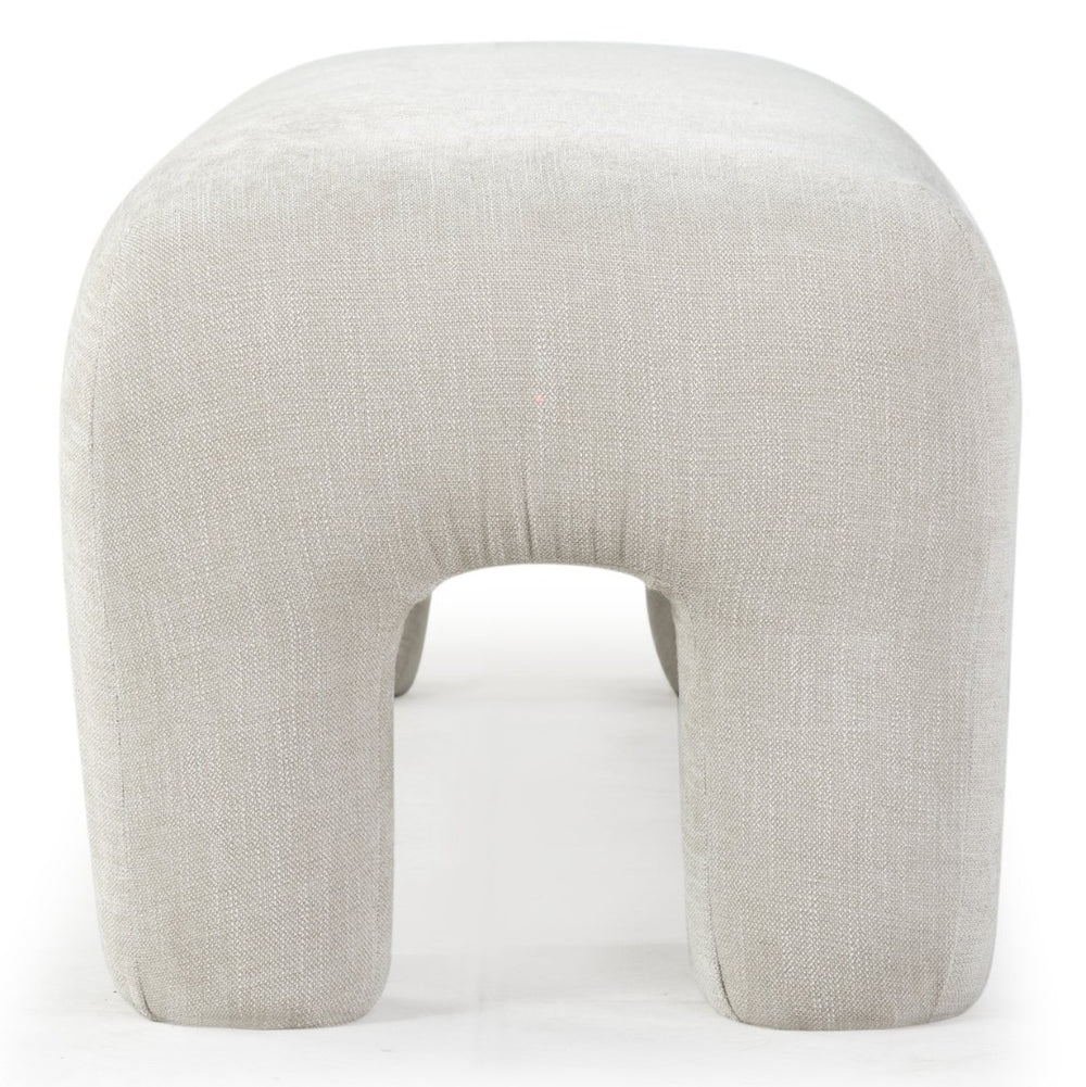 Safavieh TAMLYN Performance Fabric Bench in Beige - Elegant, Durable Seating for Entryways & Living Rooms SFV4607A
