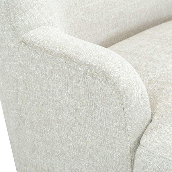 Frederici Chaise Lounge 60"X37.4"X33.1" — Solid Wood Frame, High-Density Foam, Modern Accent Seating