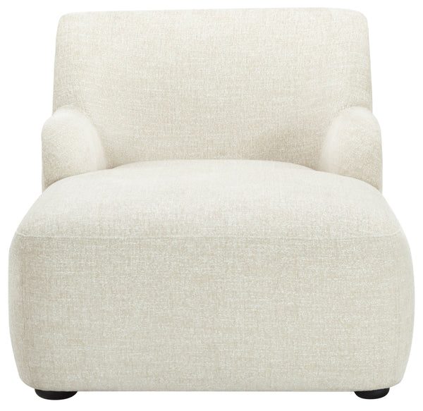 Frederici Chaise Lounge 60"X37.4"X33.1" — Solid Wood Frame, High-Density Foam, Modern Accent Seating