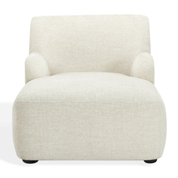 Frederici Chaise Lounge 60"X37.4"X33.1" — Solid Wood Frame, High-Density Foam, Modern Accent Seating