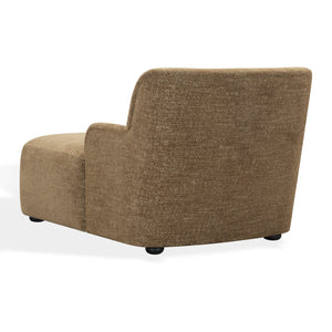 Frederici Chaise Lounge 60"X37.4"X33.1" — Solid Wood Frame, High-Density Foam, Modern Accent Seating
