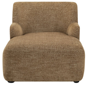Frederici Chaise Lounge 60"X37.4"X33.1" — Solid Wood Frame, High-Density Foam, Modern Accent Seating