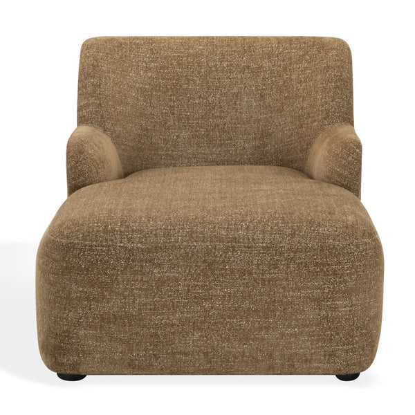 Frederici Chaise Lounge 60"X37.4"X33.1" — Solid Wood Frame, High-Density Foam, Modern Accent Seating