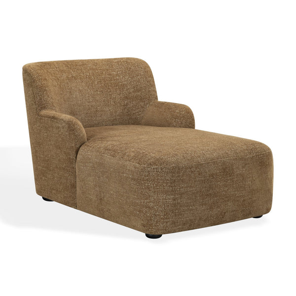 Frederici Chaise Lounge 60"X37.4"X33.1" — Solid Wood Frame, High-Density Foam, Modern Accent Seating
