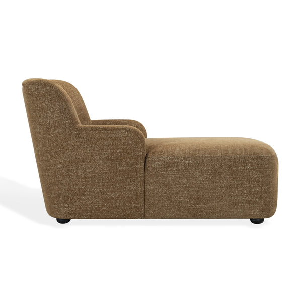 Frederici Chaise Lounge 60"X37.4"X33.1" — Solid Wood Frame, High-Density Foam, Modern Accent Seating