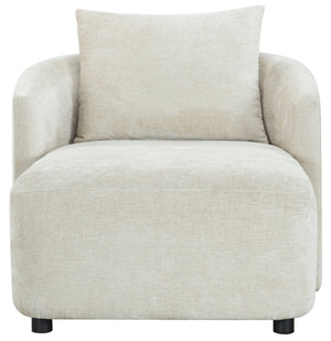 Gwendelyn Chaise Lounge With Solid Wood Frame And Plush Foam Cushioning For Modern Living Spaces