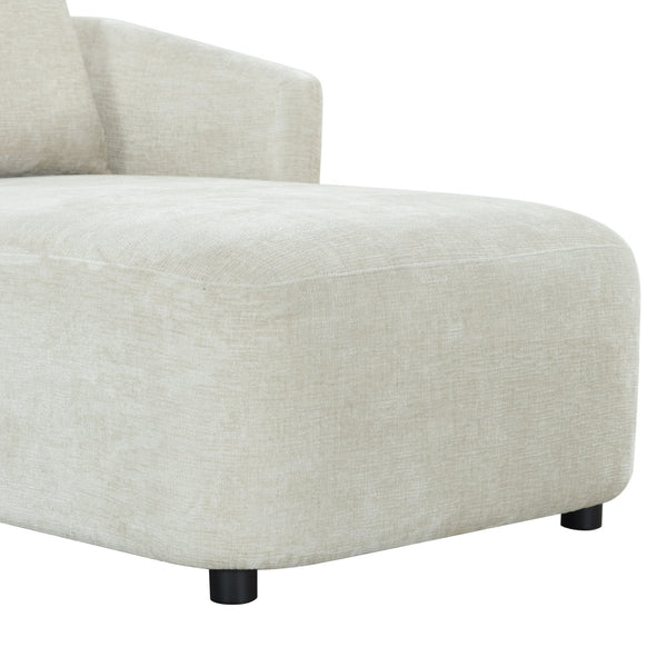 Gwendelyn Chaise Lounge With Solid Wood Frame And Plush Foam Cushioning For Modern Living Spaces