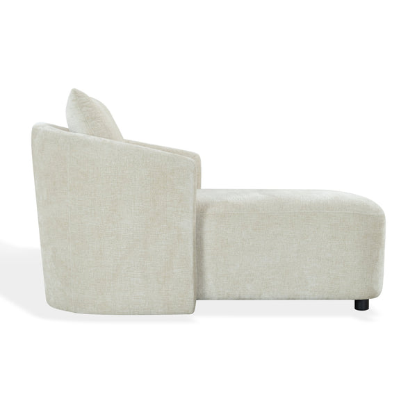 Gwendelyn Chaise Lounge With Solid Wood Frame And Plush Foam Cushioning For Modern Living Spaces