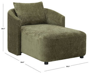 Gwendelyn Chaise Lounge With Solid Wood Frame And Plush Foam Cushioning For Modern Living Spaces
