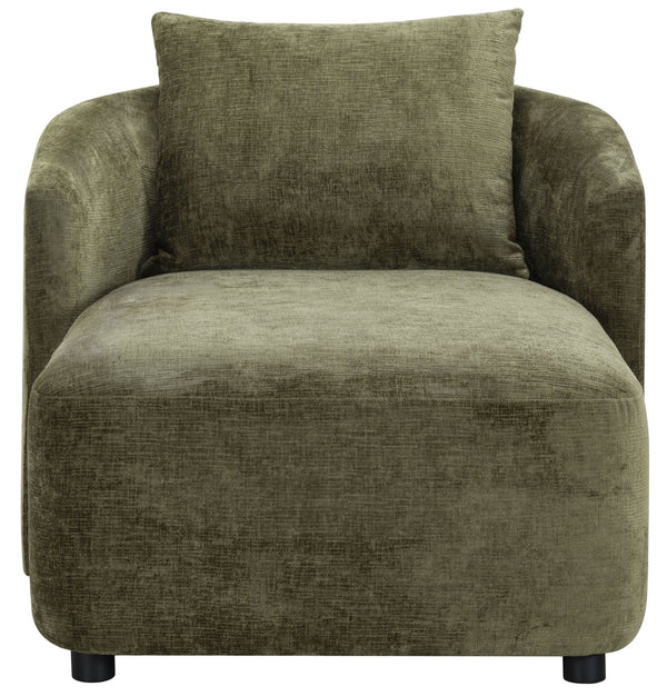 Gwendelyn Chaise Lounge With Solid Wood Frame And Plush Foam Cushioning For Modern Living Spaces