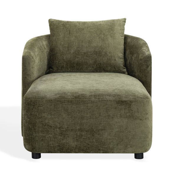 Gwendelyn Chaise Lounge With Solid Wood Frame And Plush Foam Cushioning For Modern Living Spaces