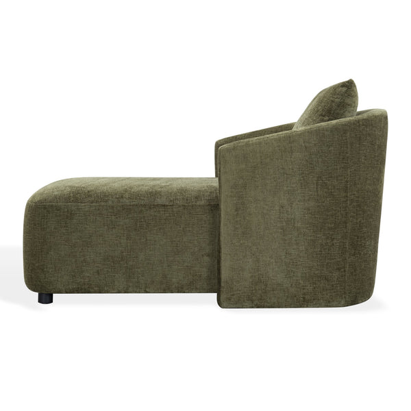Gwendelyn Chaise Lounge With Solid Wood Frame And Plush Foam Cushioning For Modern Living Spaces