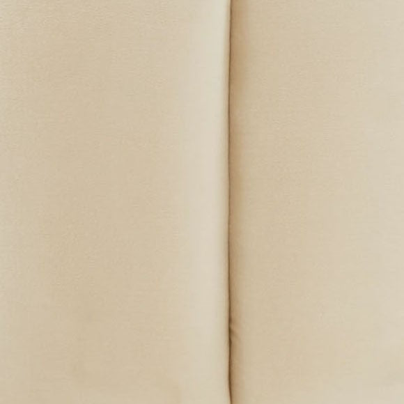 Safavieh Maxine Channel Tufted Ottoman Cream / Gold Velvet / Wood Frame / Foam / Stainless Steel SFV4707Q