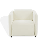 Safavieh Macilena Boucle Recliner Ivory Wood / Metal / Fabric / Foam SFV4744A