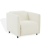 Safavieh Macilena Boucle Recliner Ivory Wood / Metal / Fabric / Foam SFV4744A