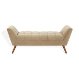 Safavieh Damian Tufted Bench Light Brown / Dark Brown SFV4755D