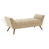 Safavieh Damian Tufted Bench Light Brown / Dark Brown SFV4755D